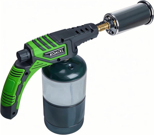 KOACKL Green Propane Torch Gun with Ergonomic Handle
