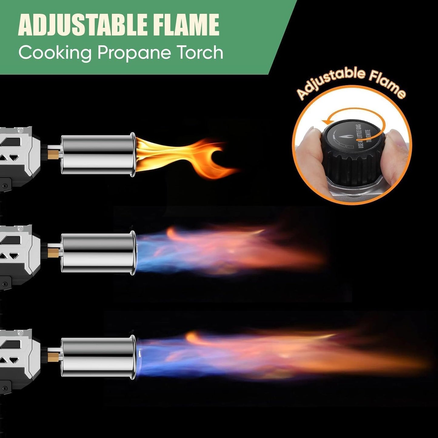 Portable Silver Propane Flamethrower for Welding Outdoor DIY