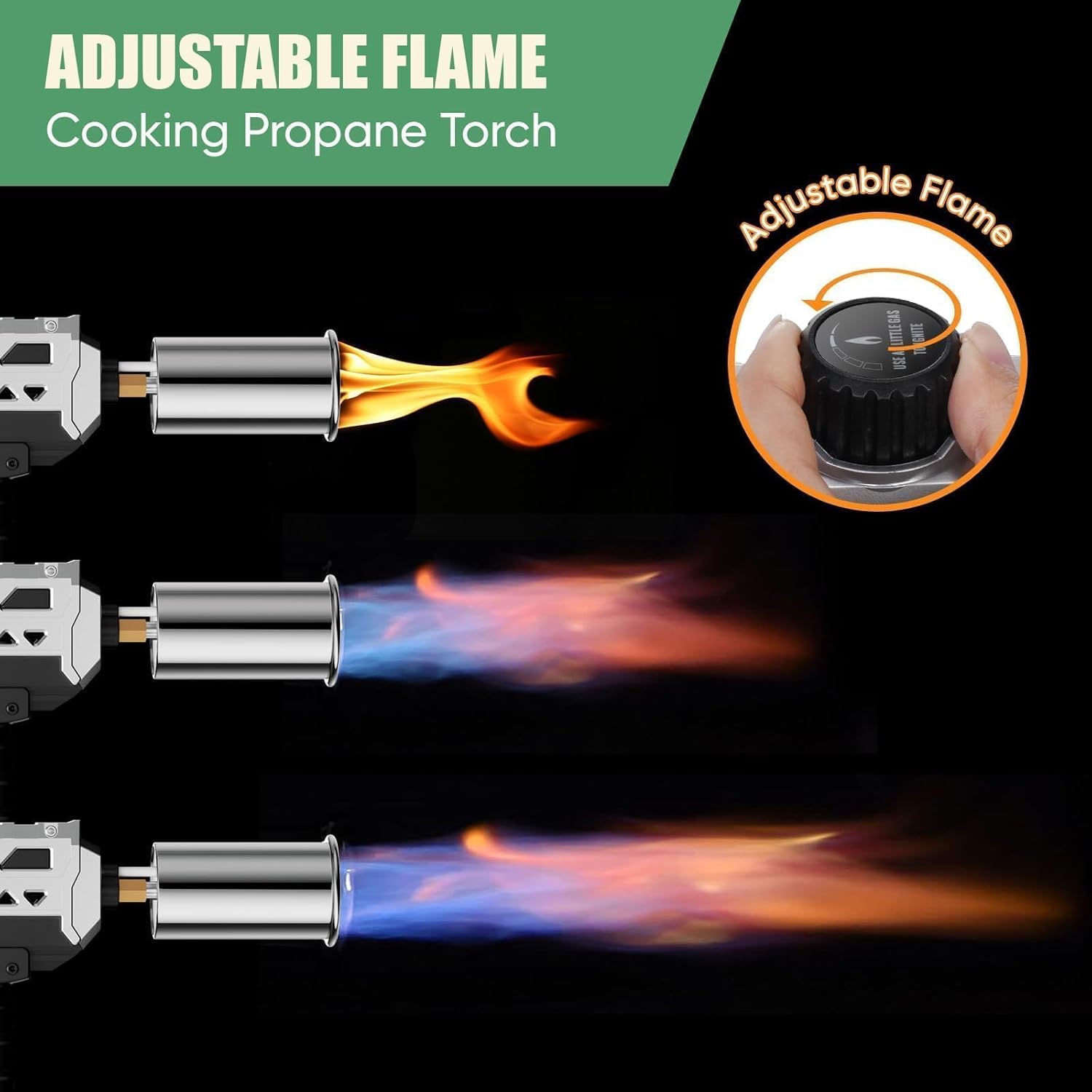 Portable Silver Propane Flamethrower for Welding Outdoor DIY