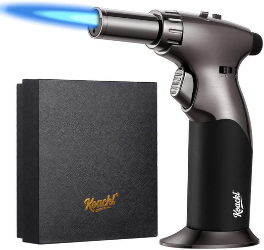KOACKL Dual Flame Butane Torch Lighter with Gift Box