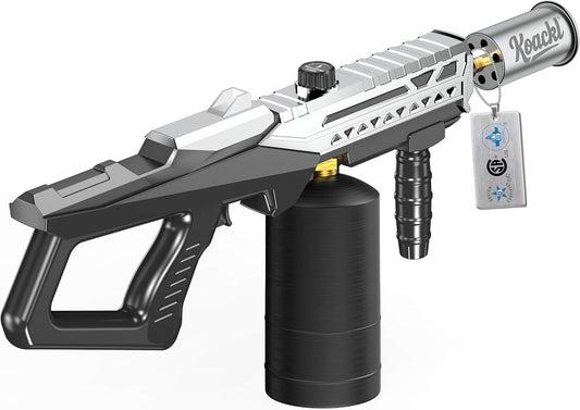 KOACKL Silver Black Propane Torch with Adjustable Flame & Quick Ignition