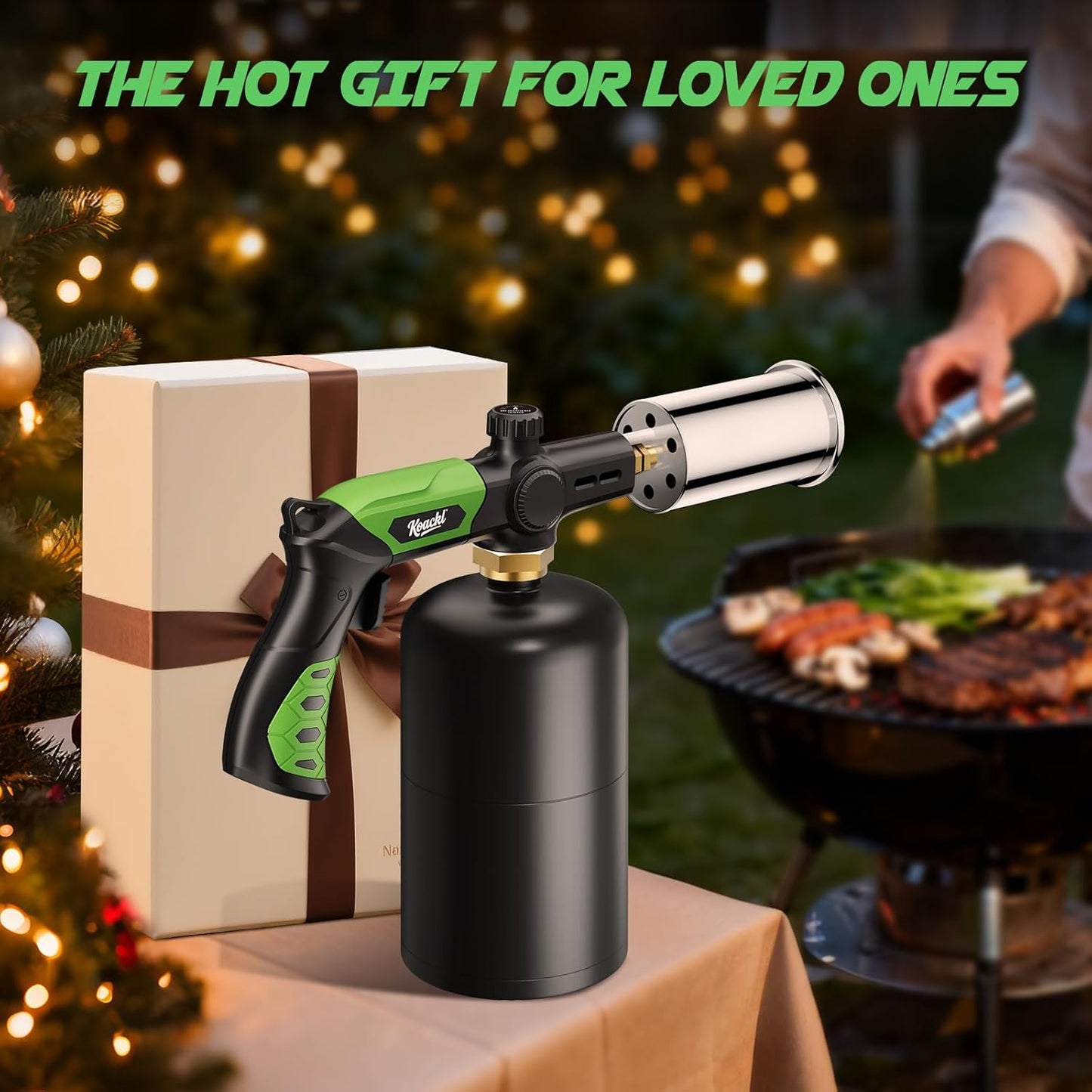 KOACKL Green Propane Torch as a Premium Gift for Grill Lovers