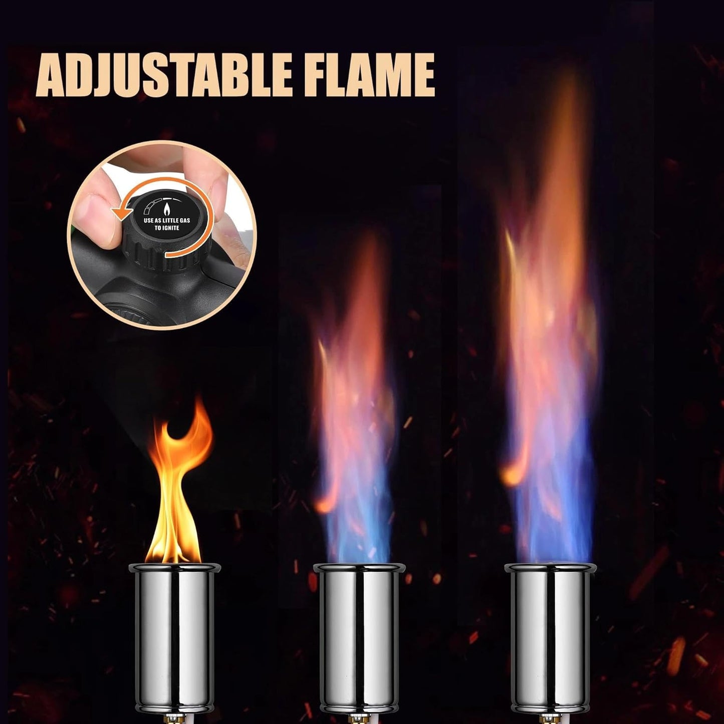KOACKL Propane Torch with Adjustable Flame Control for Cooking