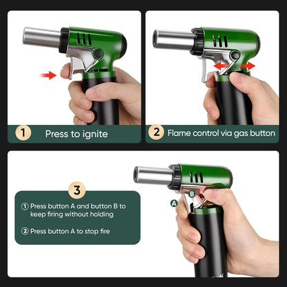 KOACKL Butane Torch Ignition and Continuous Flame Operation Guide