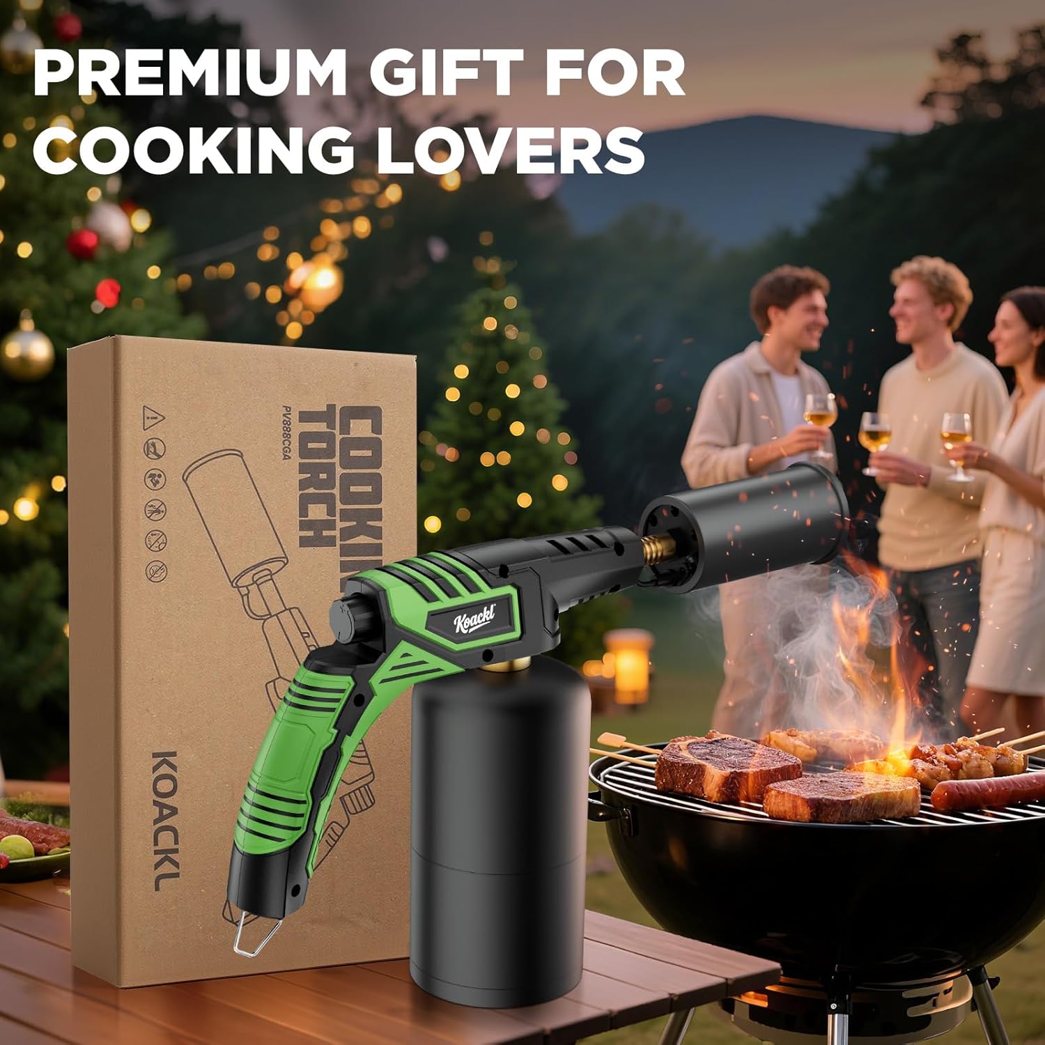 KOACKL Green Propane Torch as a Premium Gift for Cooking Lovers