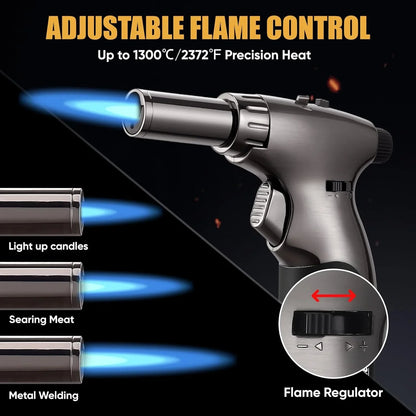 KOACKL Adjustable Flame Butane Torch with 2372°F Heat