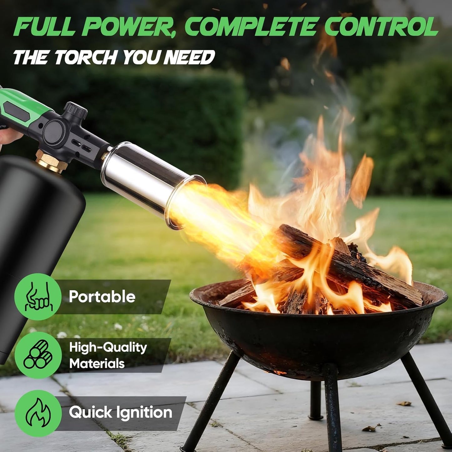KOACKL Propane Torch Igniting Charcoal for BBQ
