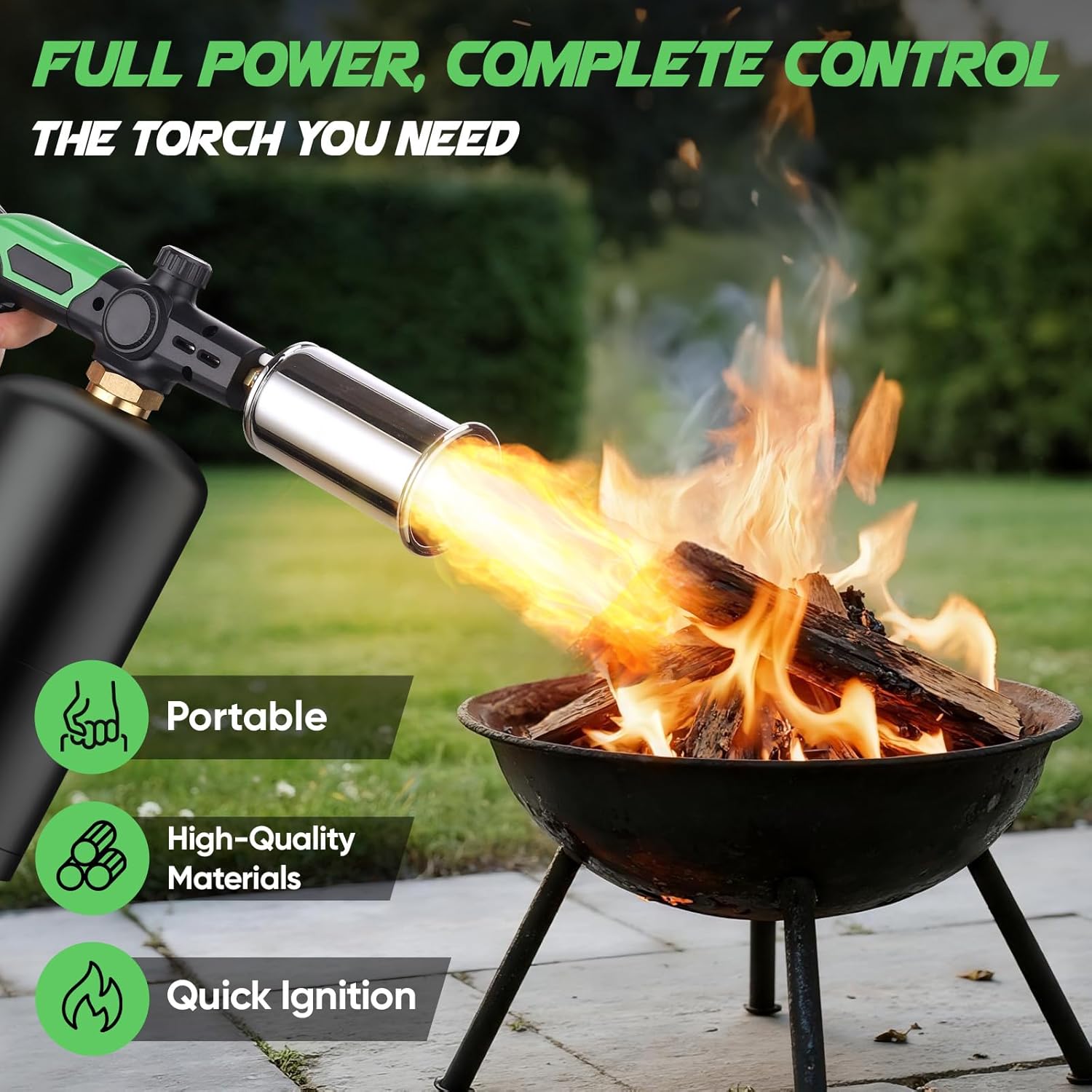 KOACKL Propane Torch Igniting Charcoal for BBQ