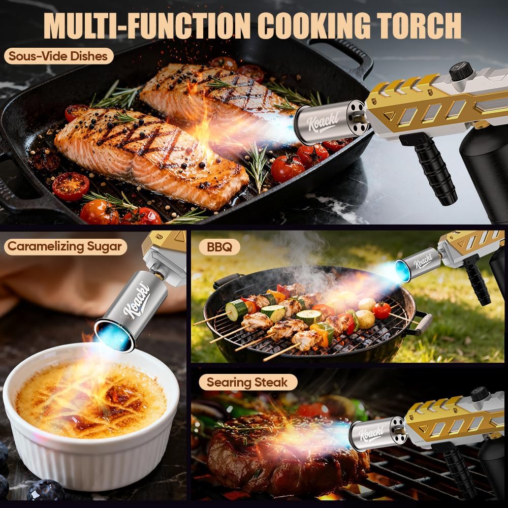KOACKL Propane Torch for Sous Vide Steak, BBQ and Desserts