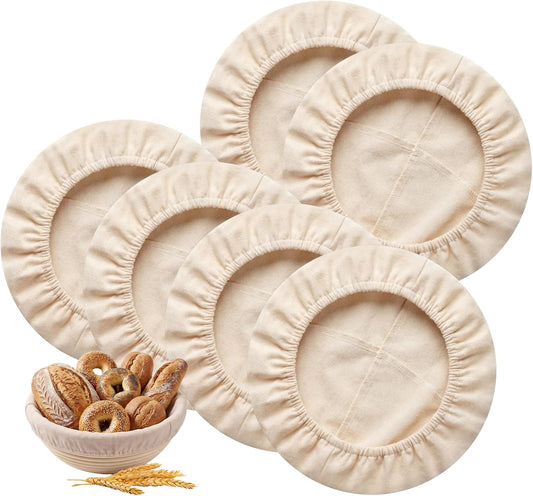 KOACKL 9" Round Bread Proofing Basket Liners Set, 6 Pack