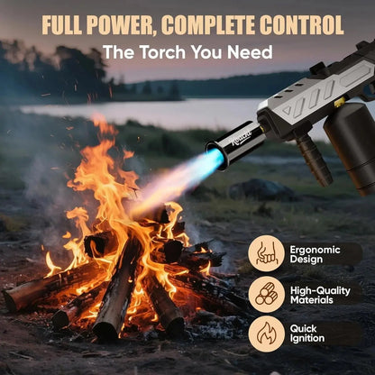 KOACKL Propane Torch for Igniting Campfires with Ergonomic Grip