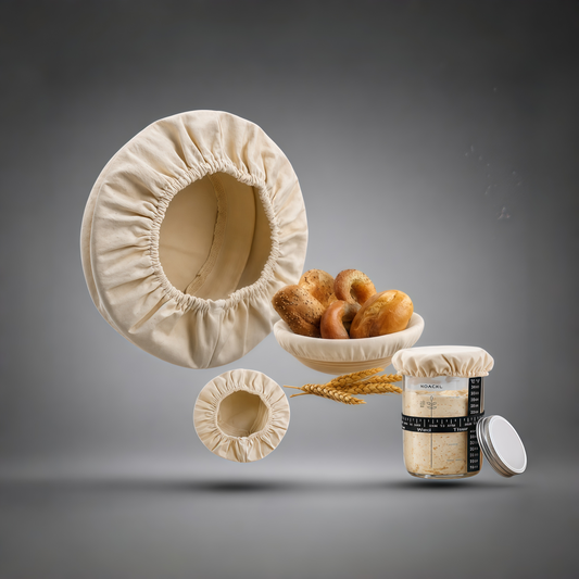 KOACKL Bread Proofing Basket Liners, Multi-Size for Round & Oval