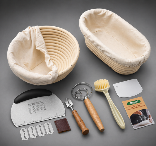 KOACKL Complete Bread Baking Kit with Baskets and Tools